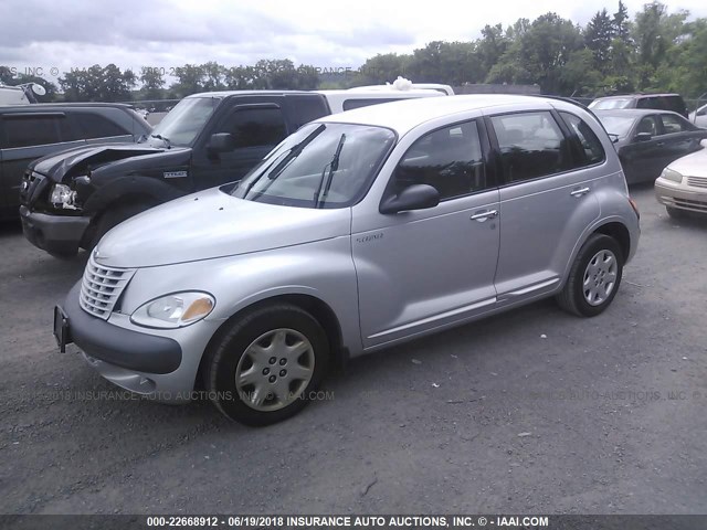 3C4FY48B72T222850 - 2002 CHRYSLER PT CRUISER CLASSIC SILVER photo 2