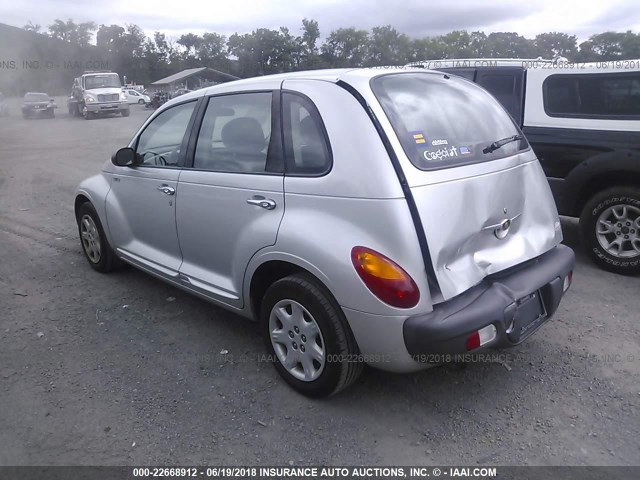 3C4FY48B72T222850 - 2002 CHRYSLER PT CRUISER CLASSIC ვერცხლისფერი ფოტო 3