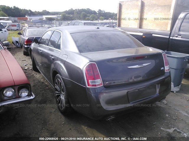 2C3CCABG2DH580989 - 2013 CHRYSLER 300 S BLACK photo 3