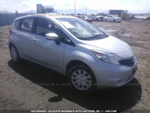 3N1CE2CP2FL425656 - 2015 NISSAN VERSA NOTE S/S PLUS/SV/SL/SR SILVER photo 1