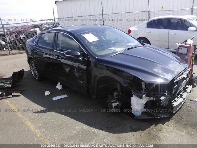 3FA6P0D97ER365920 - 2014 FORD FUSION TITANIUM BLACK photo 1