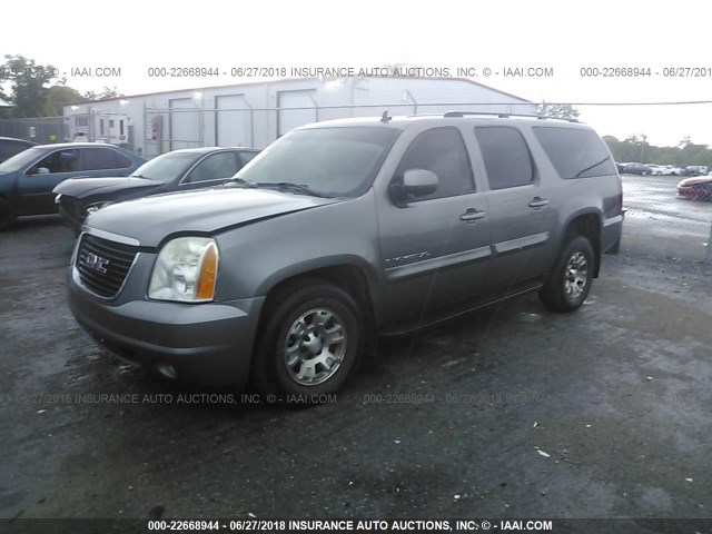 1GKFK16327J213813 - 2007 GMC YUKON XL K1500 GRAY photo 2