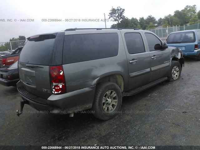 1GKFK16327J213813 - 2007 GMC YUKON XL K1500 GRAY photo 4