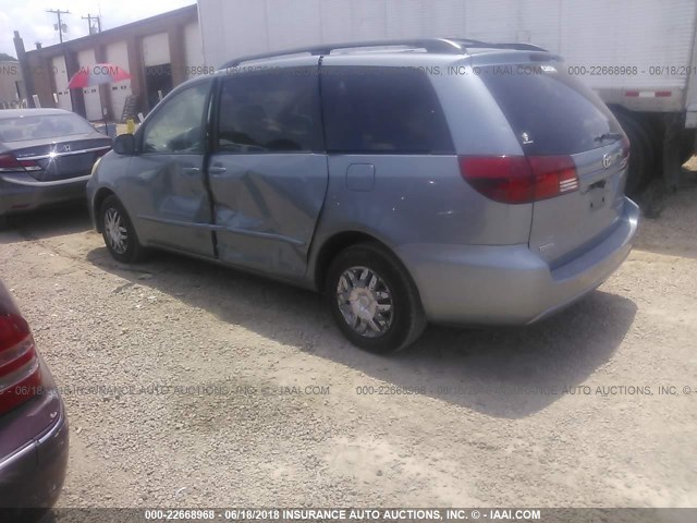 5TDZA23C65S262017 - 2005 TOYOTA SIENNA CE/LE Light Blue photo 3