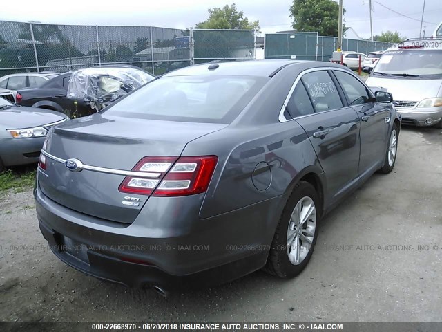 1FAHP2H89EG155333 - 2014 FORD TAURUS SEL GRAY photo 4