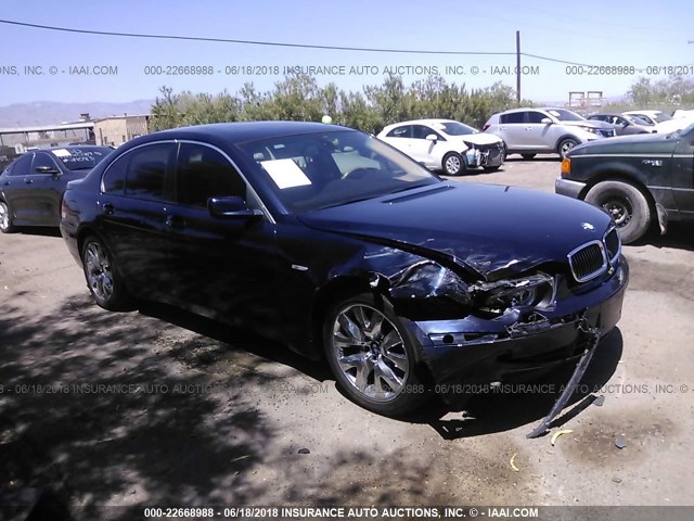 WBAGL63515DP74853 - 2005 BMW 745 I Dark Blue photo 1