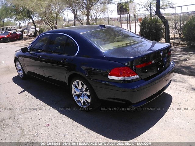 WBAGL63515DP74853 - 2005 BMW 745 I Dark Blue photo 3