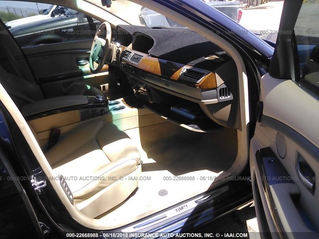WBAGL63515DP74853 - 2005 BMW 745 I Dark Blue photo 5