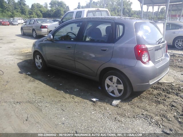 KL1TD6DE4AB113179 - 2010 CHEVROLET AVEO LS/LT 灰色 照片 3
