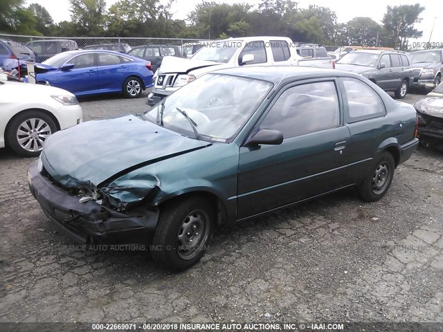 JT2AC52L3T0151900 - 1996 TOYOTA TERCEL STD/DX GREEN photo 2