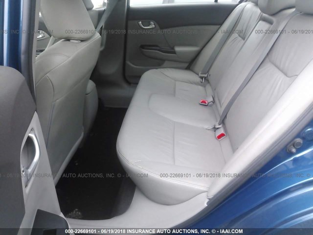 19XFB2F96CE314771 - 2012 HONDA CIVIC EXL BLUE photo 8