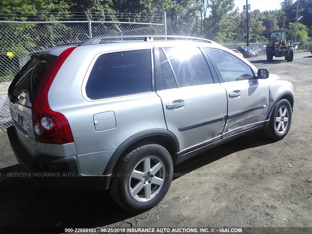 YV1CZ592751142734 - 2005 VOLVO XC90 SILVER photo 4