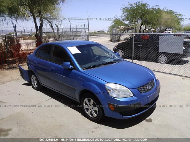 KNADE223396514289 - 2009 KIA RIO LX/SX BLUE photo 1