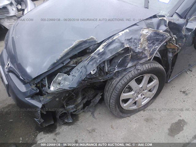 1HGCM82655A008244 - 2005 HONDA ACCORD EX GRAY photo 6