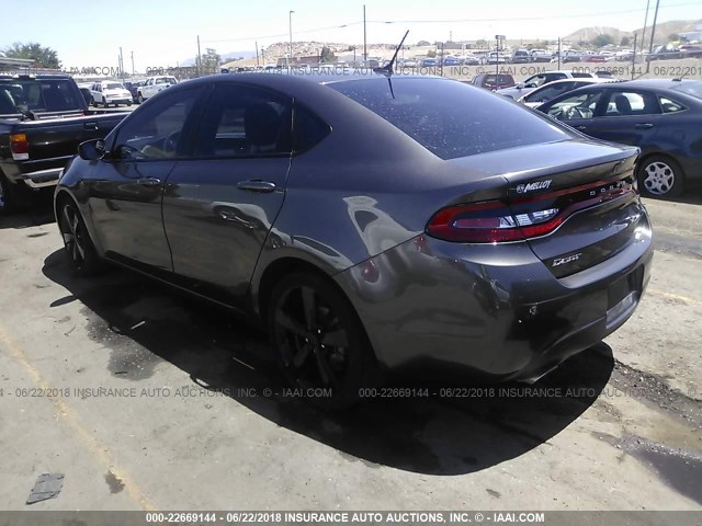 1C3CDFBB4GD539862 - 2016 DODGE DART SXT GRAY photo 3