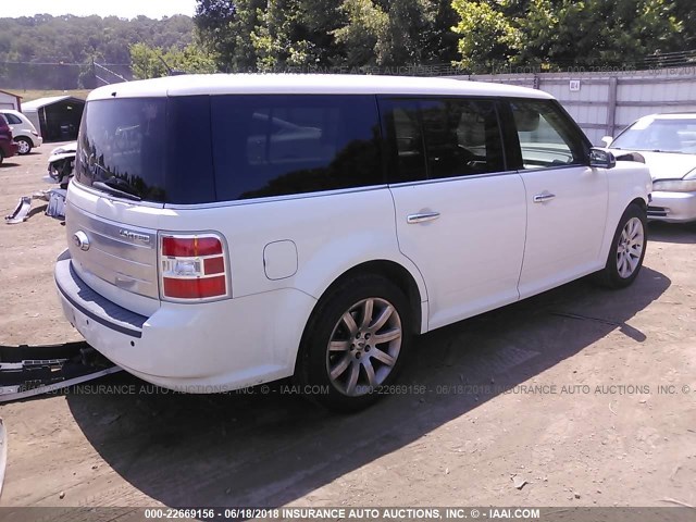 2FMGK5DCXBBD23365 - 2011 FORD FLEX LIMITED WHITE photo 4