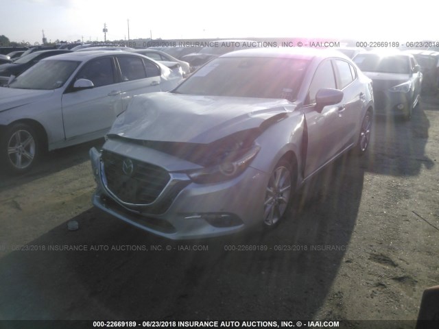 3MZBN1W35HM152329 - 2017 MAZDA 3 GRAND TOURING SILVER photo 2