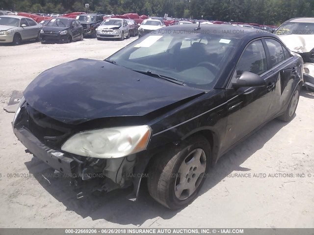 1G2ZF57B384153264 - 2008 PONTIAC G6 VALUE LEADER/BASE BLACK photo 2