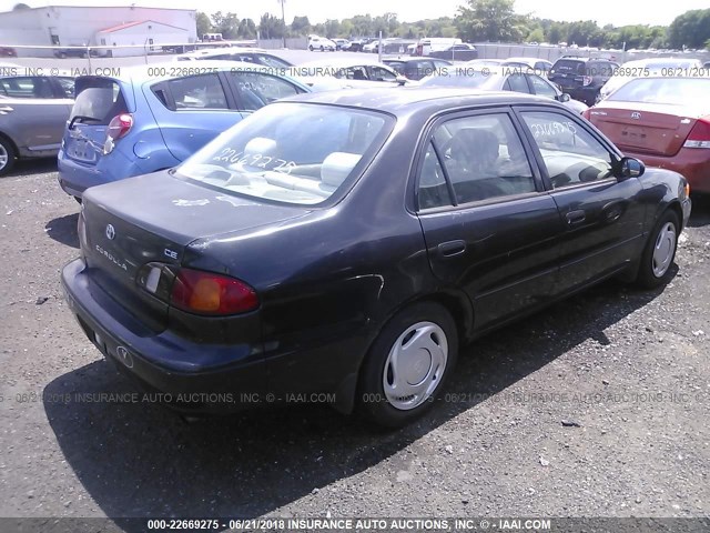 1NXBR18E0XZ162245 - 1999 TOYOTA COROLLA VE/CE/LE BLACK photo 4