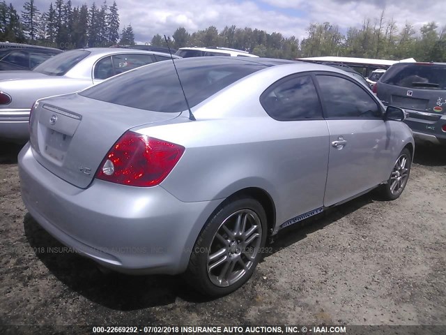 JTKDE167X60124081 - 2006 TOYOTA SCION TC 银色 照片 4