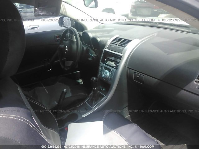 JTKDE167X60124081 - 2006 TOYOTA SCION TC 银色 照片 5