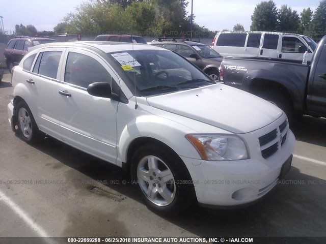 1B3HB48C77D557723 - 2007 DODGE CALIBER SXT WHITE photo 1