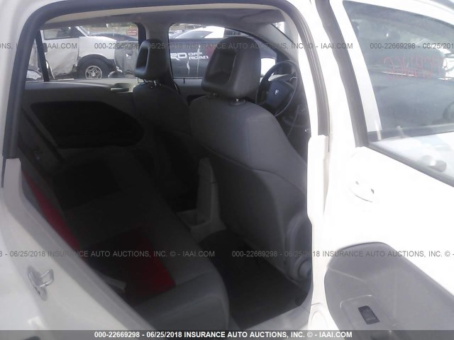 1B3HB48C77D557723 - 2007 DODGE CALIBER SXT WHITE photo 8