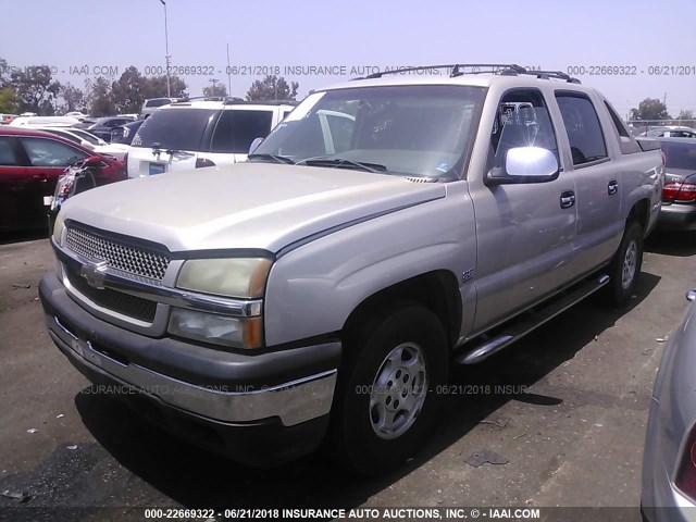 3GNEC12Z16G118181 - 2006 CHEVROLET AVALANCHE C1500 GRAY photo 2