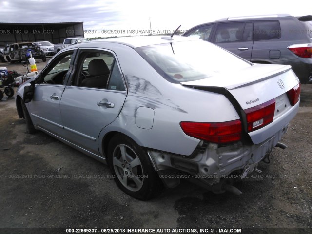 JHMCN36545C003801 - 2005 HONDA ACCORD HYBRID SILVER photo 3