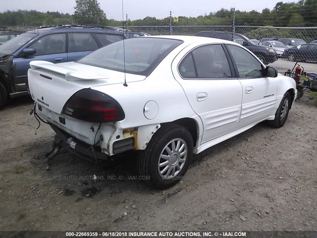 1G2NE52T4YM810655 - 2000 PONTIAC GRAND AM SE WHITE photo 4