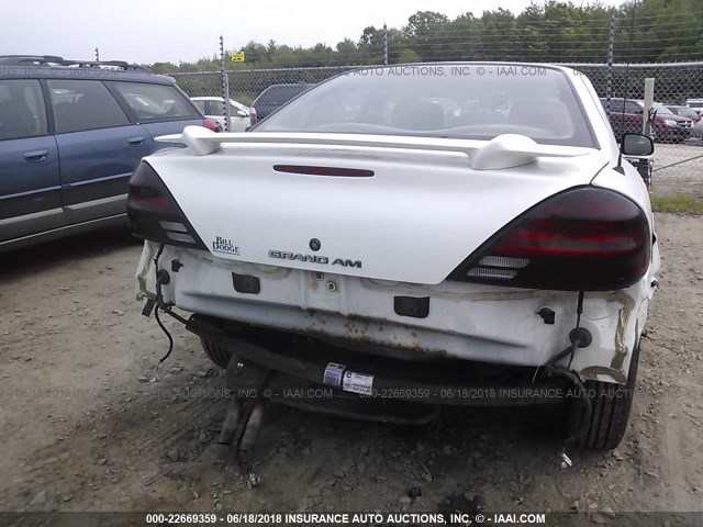 1G2NE52T4YM810655 - 2000 PONTIAC GRAND AM SE WHITE photo 6