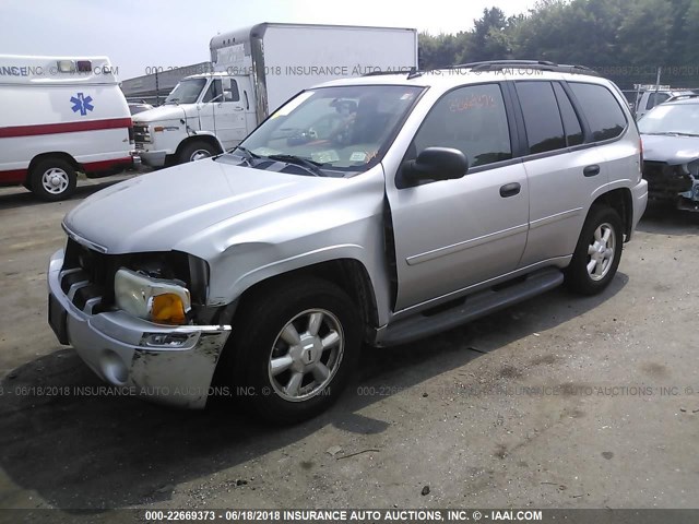 1GKDT13S772221528 - 2007 GMC ENVOY SILVER photo 2