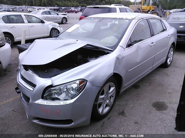 1G1ZB5E07CF256203 - 2012 CHEVROLET MALIBU LS SILVER photo 2