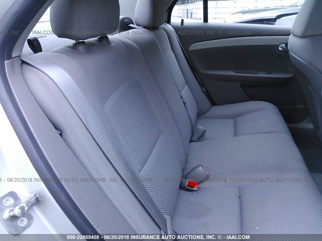 1G1ZB5E07CF256203 - 2012 CHEVROLET MALIBU LS SILVER photo 8