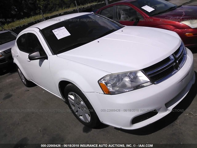 1B3BD4FB8BN578447 - 2011 DODGE AVENGER EXPRESS WHITE photo 1