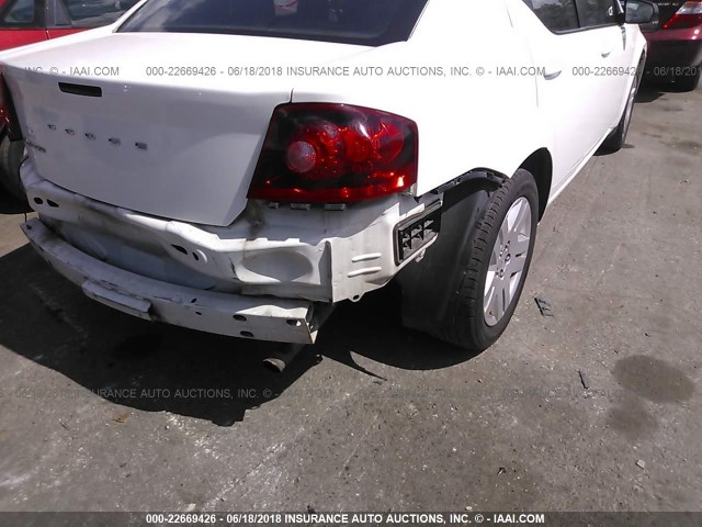 1B3BD4FB8BN578447 - 2011 DODGE AVENGER EXPRESS 白色 照片 6