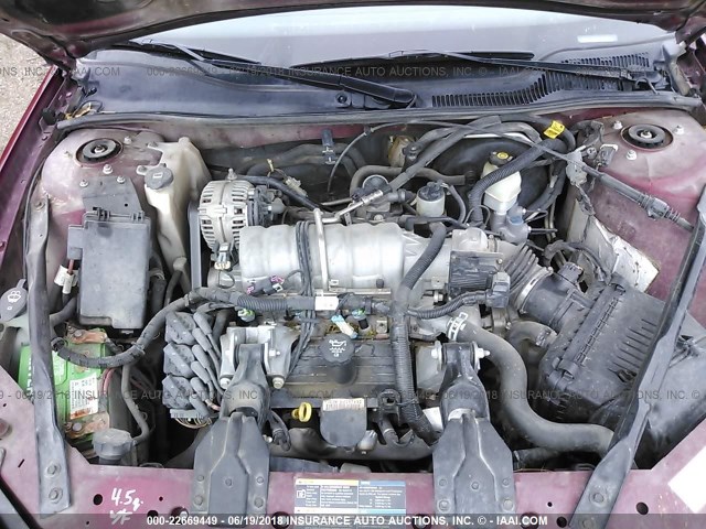 2G2WP552281125664 - 2008 PONTIAC GRAND PRIX RED photo 10