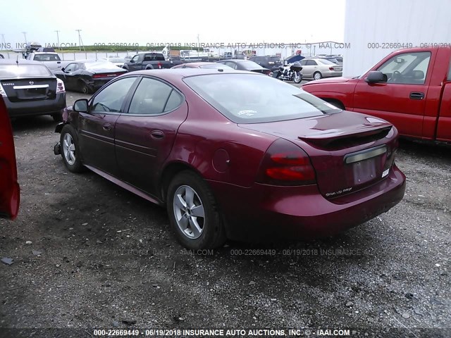 2G2WP552281125664 - 2008 PONTIAC GRAND PRIX RED photo 3