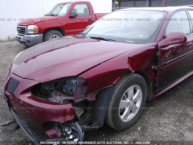 2G2WP552281125664 - 2008 PONTIAC GRAND PRIX RED photo 6