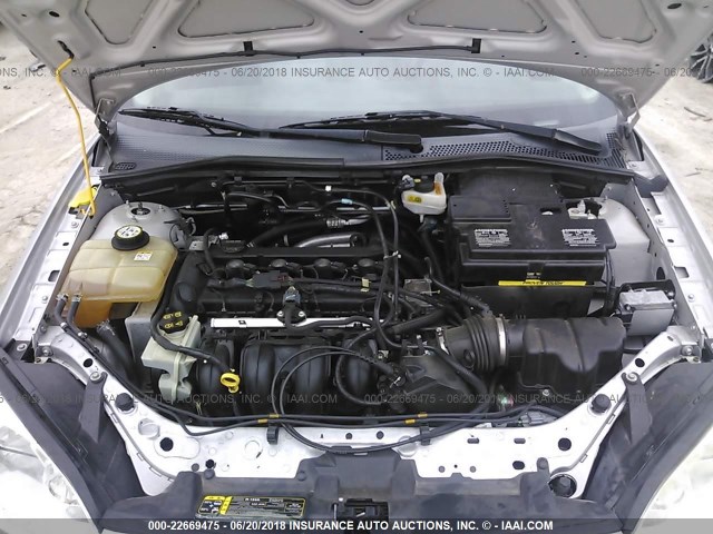 1FAFP34N27W363264 - 2007 FORD FOCUS ZX4/S/SE/SES 银色 照片 10