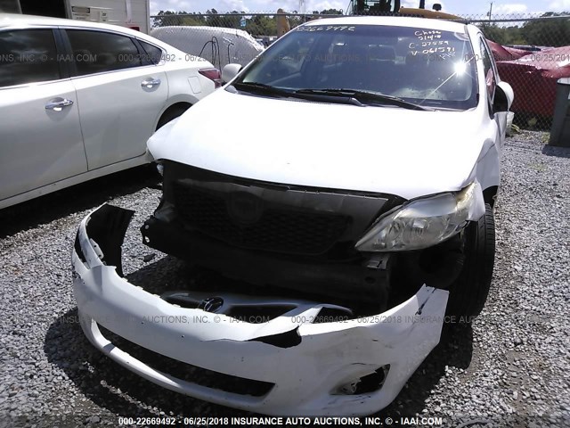 JTDBL40E699061591 - 2009 TOYOTA COROLLA LE/XLE WHITE photo 6