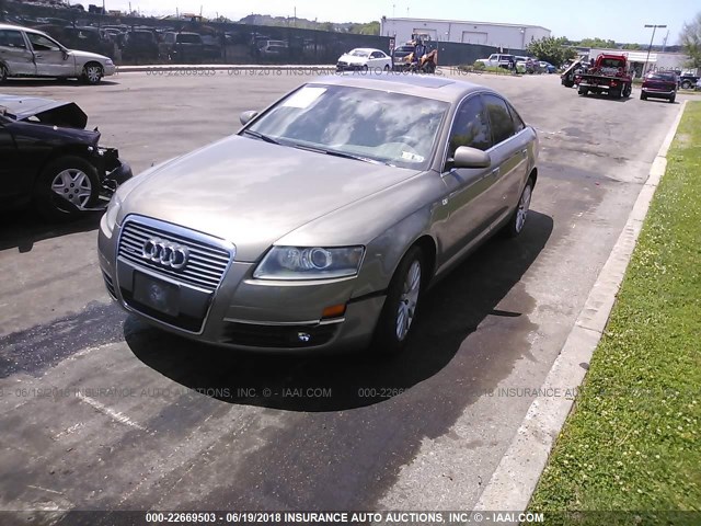 WAUDH74FX6N166889 - 2006 AUDI A6 3.2 QUATTRO GOLD photo 2