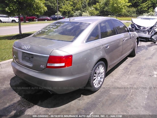 WAUDH74FX6N166889 - 2006 AUDI A6 3.2 QUATTRO GOLD photo 4