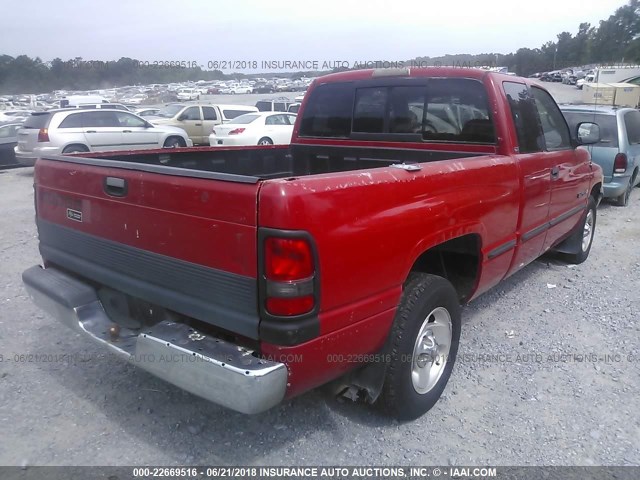 3B7HC12Y8XG220317 - 1999 DODGE RAM 1500 RED photo 4