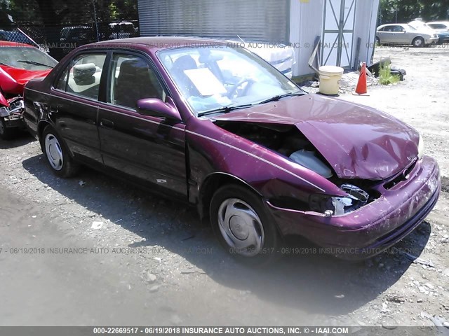 2T1BR18EXWC095962 - 1998 TOYOTA COROLLA VE/CE/LE MAROON photo 1
