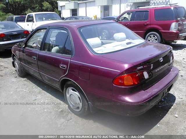 2T1BR18EXWC095962 - 1998 TOYOTA COROLLA VE/CE/LE MAROON photo 3