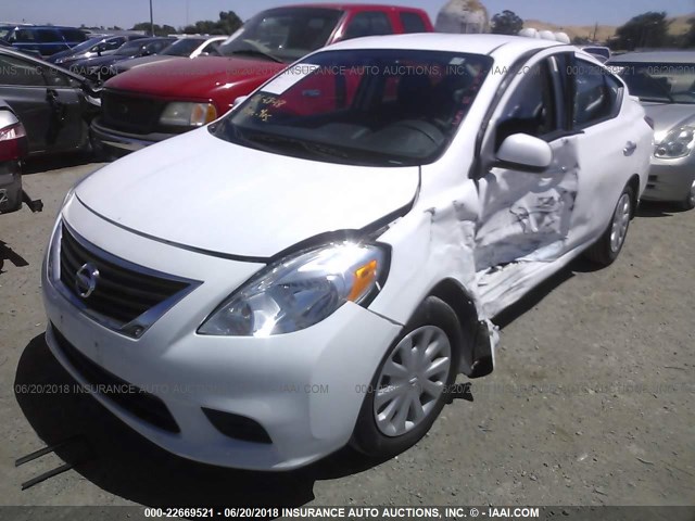 3N1CN7APXEL862125 - 2014 NISSAN VERSA S/S PLUS/SV/SL WHITE photo 6