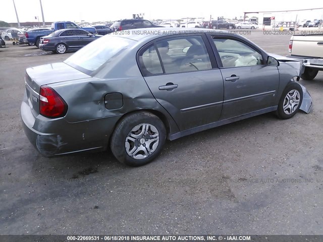 1G1ZS53FX6F249645 - 2006 CHEVROLET MALIBU LS 绿色 照片 4