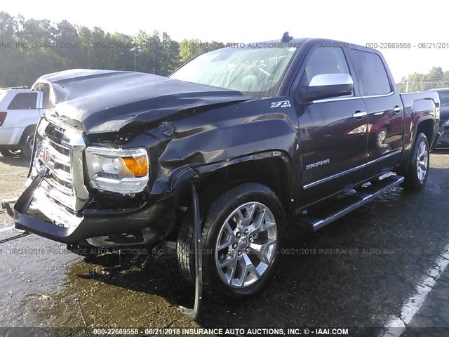 3GTU2VEC5FG514328 - 2015 GMC SIERRA K1500 SLT ყავისფერი ფოტო 2
