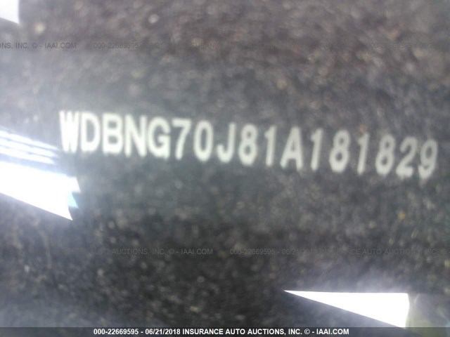 WDBNG70J81A181829 - 2001 MERCEDES-BENZ S 430 BLACK photo 9